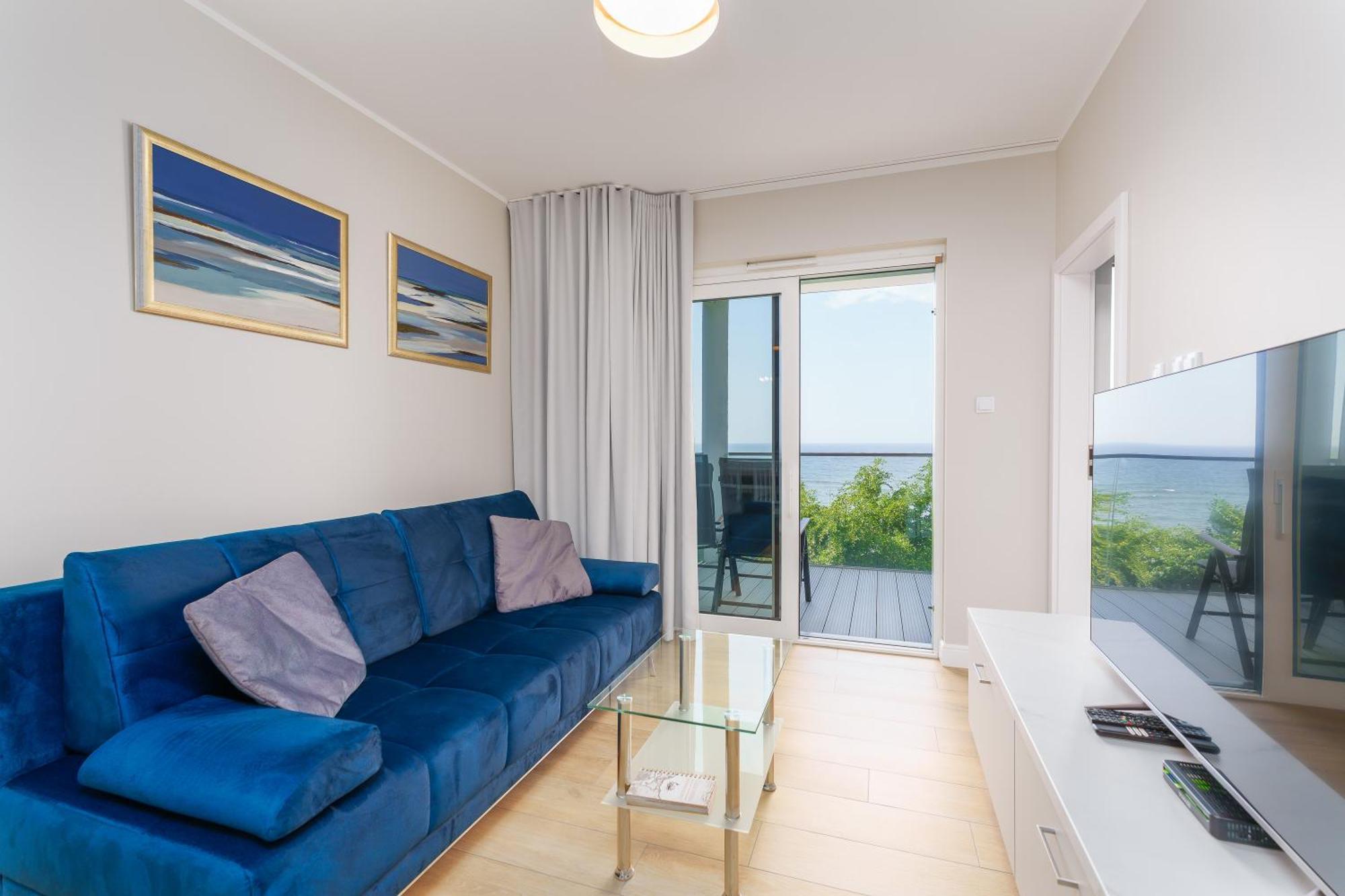 Apartament Kapitanski Z Widokiem Na Morze 4 Pietro - By Perlowa Przystan Rent Sianozety Eksteriør billede